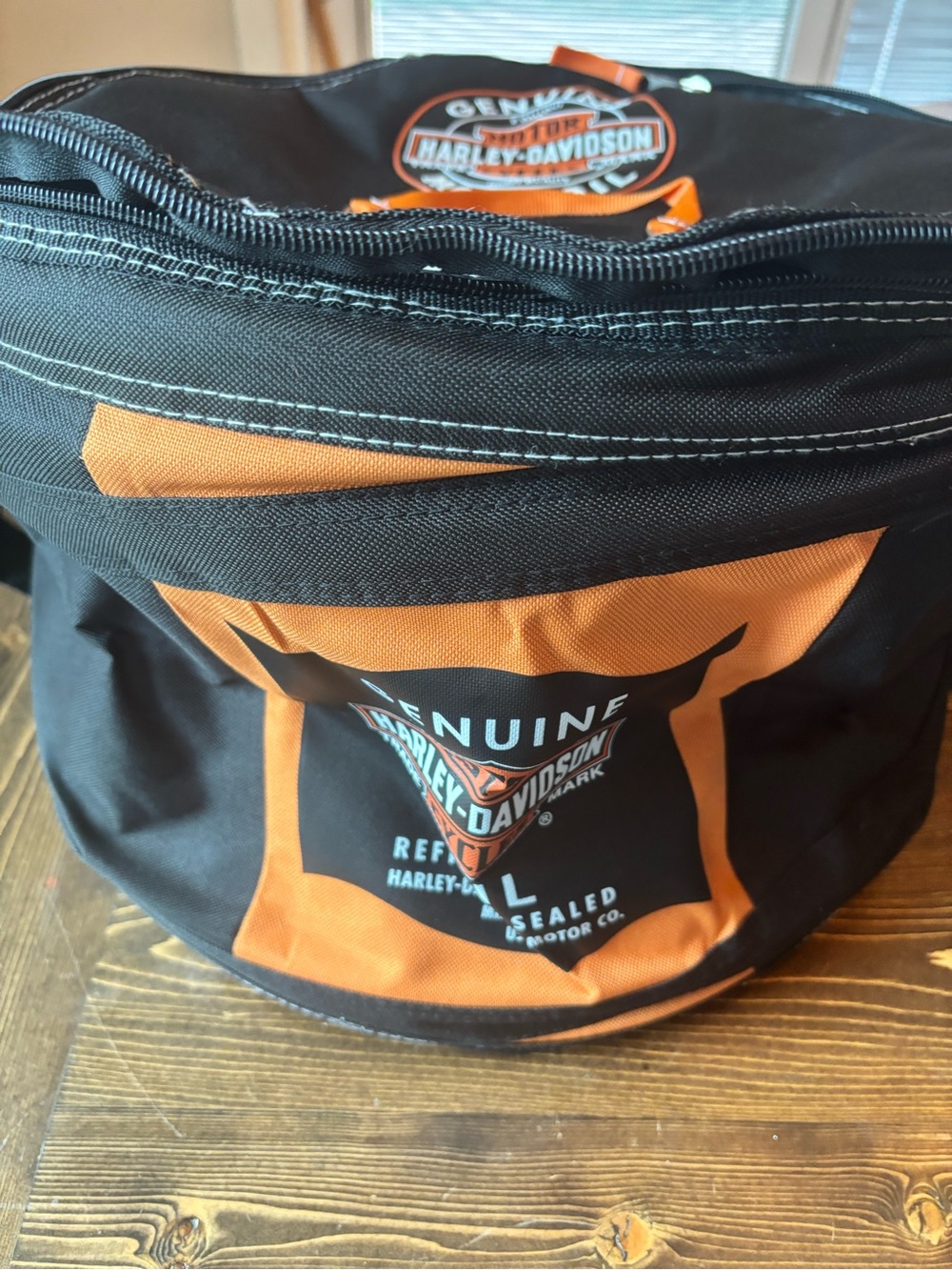 Harley-Davidson Black and Orange Collapsible Cooler- Brand New - Picture 4 of 8